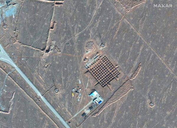 This Dec. 11, 2020, satellite photo by Maxar Technologies shows construction at Iran's Fordo nuclear facility. (Maxar Technologies via AP)