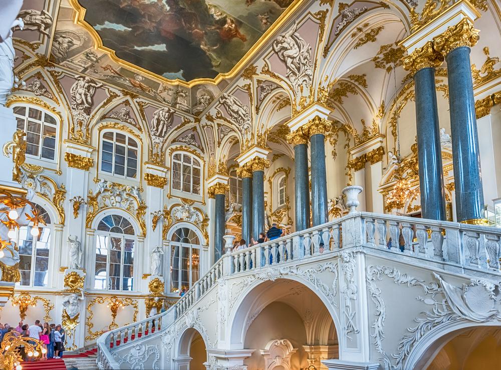 The Rococo-style Jordan Staircase. (Marco Rubino/Shutterstock.com)