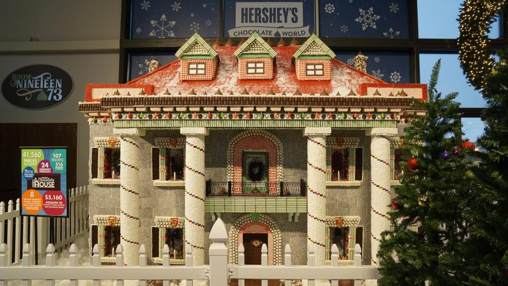 A delectable-looking house at Hershey's Chocolate World. (Hope Phillips/Shutterstock)