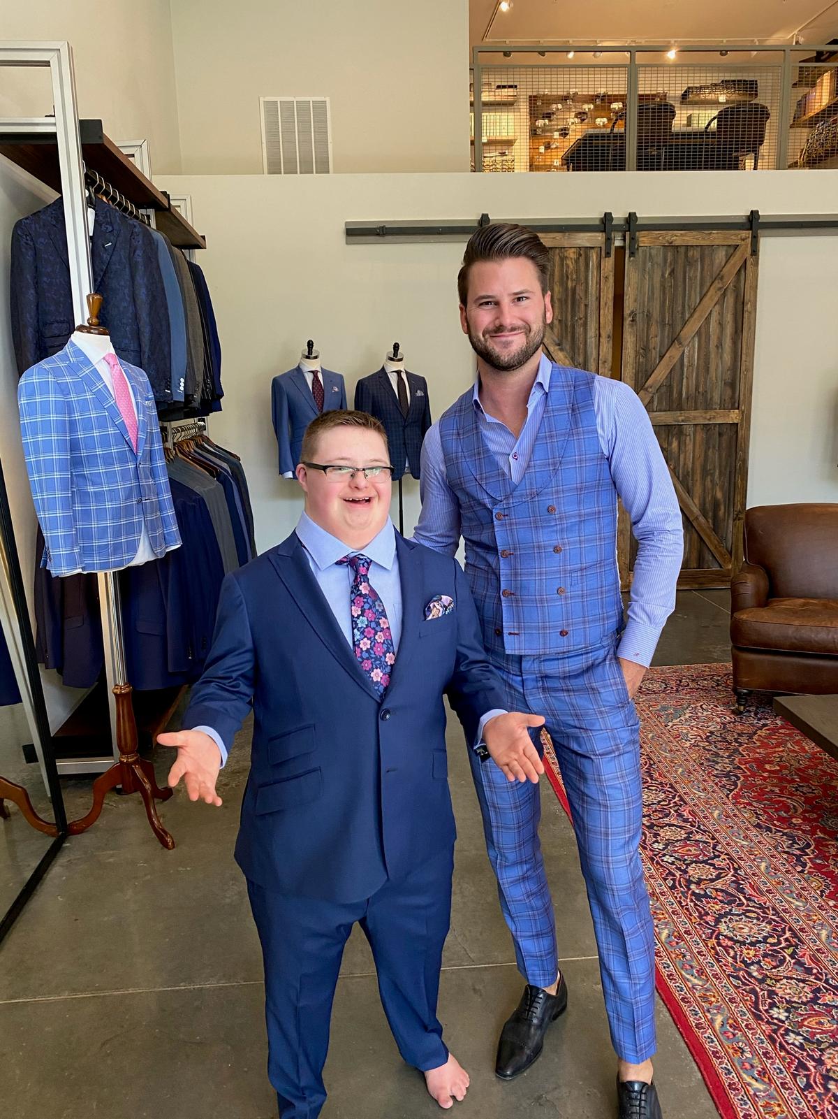 Stephen Richards Jr. (L) with Jon. (Courtesy of <a href="https://www.facebook.com/richardsbespokeTN/">Richards Bespoke</a>)