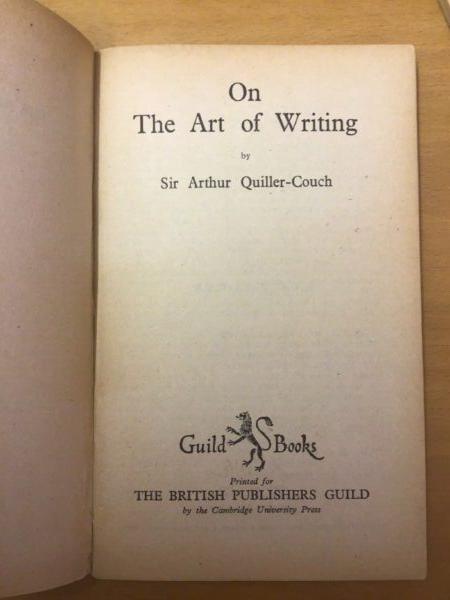 "On the Art of Writing" by Sir Arthur Quiller-Couch was one of only 20 Guild Books published in 1946, as outstanding literature, after the war. (Lorraine Ferrier/The Epoch Times)