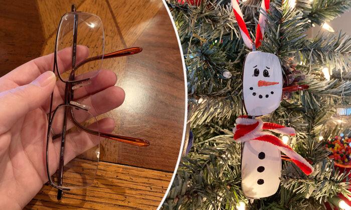 Wife Crafts Unique Christmas Ornament in Late Husband’s Memory: ‘He Is Watching Over Us’