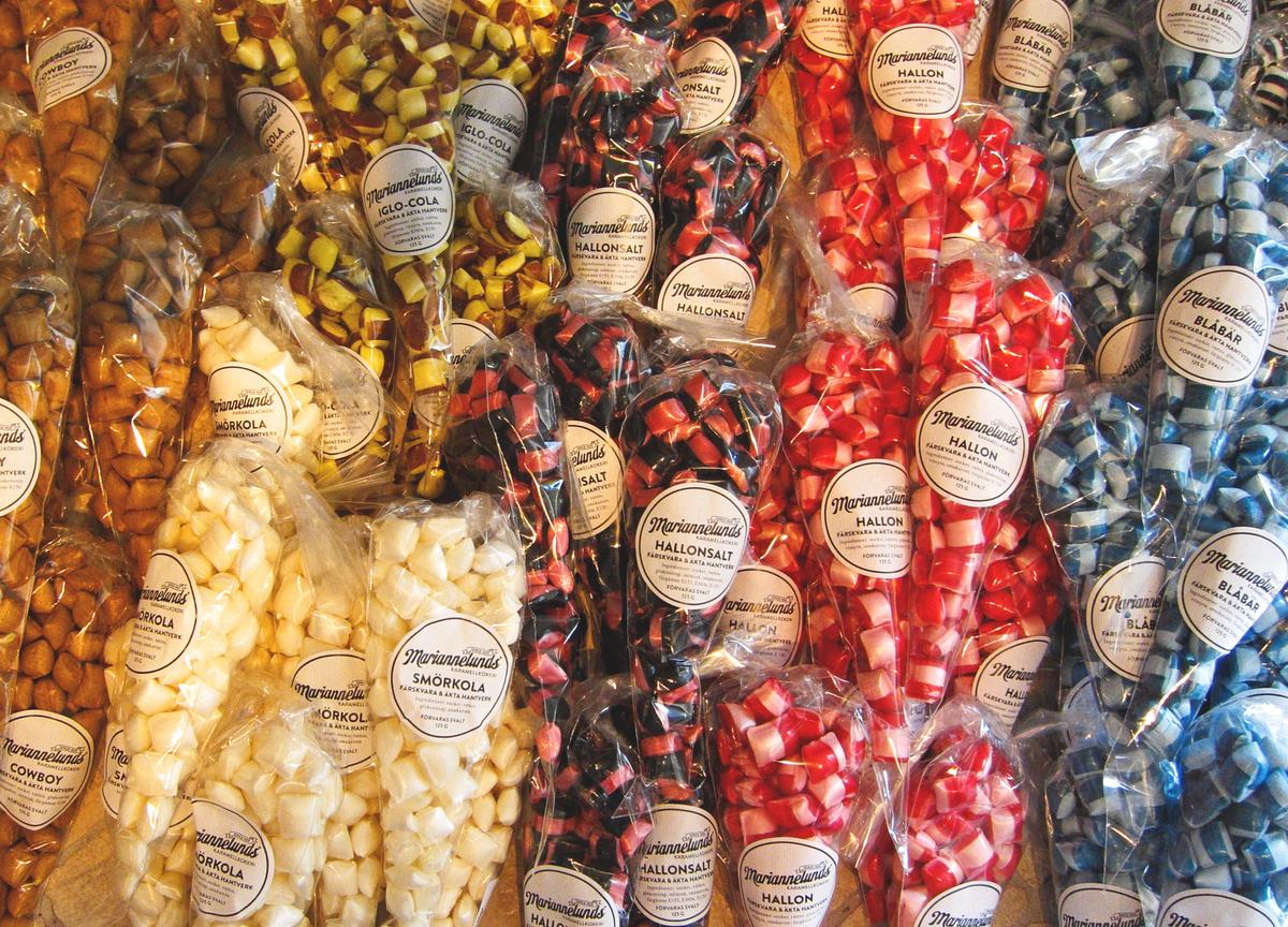 Locally made candy from Småland, Sweden. (Göran Assner/imagebank.sweden.se)