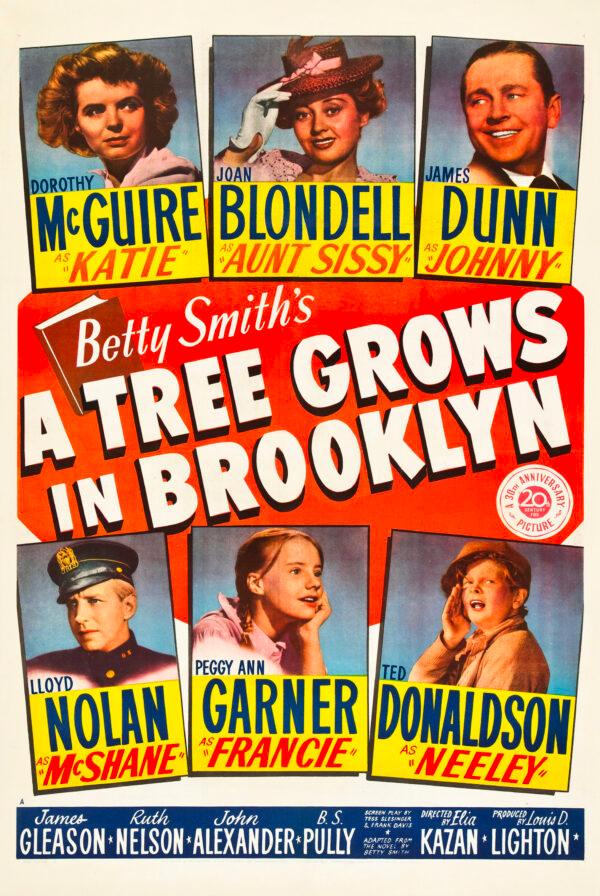Poster for the 1945 film "A Tree Grows in Brooklyn." (Public Domain)
