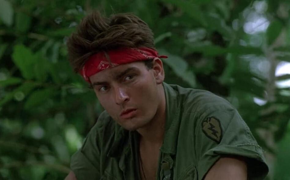 Chris Taylor (Charlie Sheen) starting to realize what he got himself into, in "Platoon." (Orion Pictures)