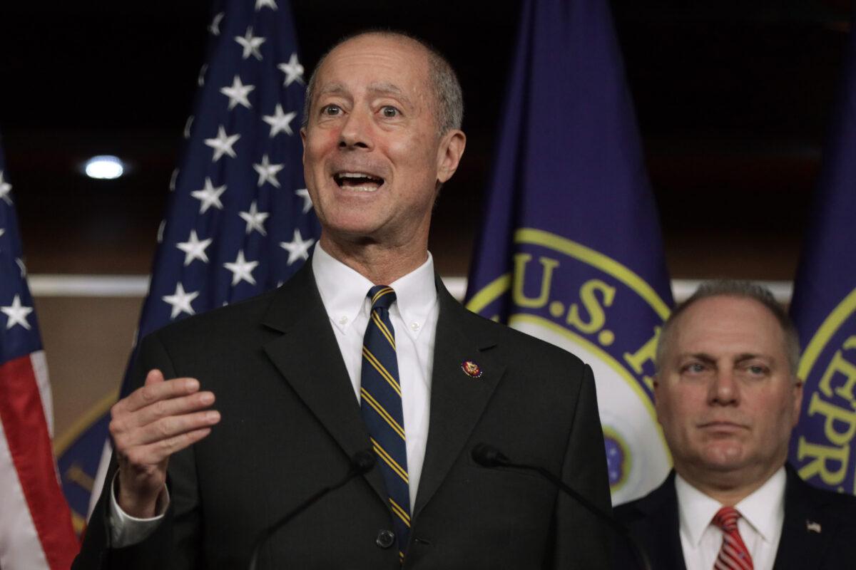 Rep. Mac Thornberry (R-Texas) speaks to reporters in Washington on Oct. 29, 2019. (Alex Wong/Getty Images)