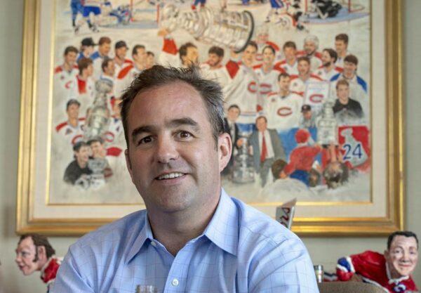 Montreal Canadiens owner Geoff Molson is seen in his office at the Bell Centre in Montreal on Tuesday, June 11, 2019. (Ryan Remiorz/The Canadian Press)