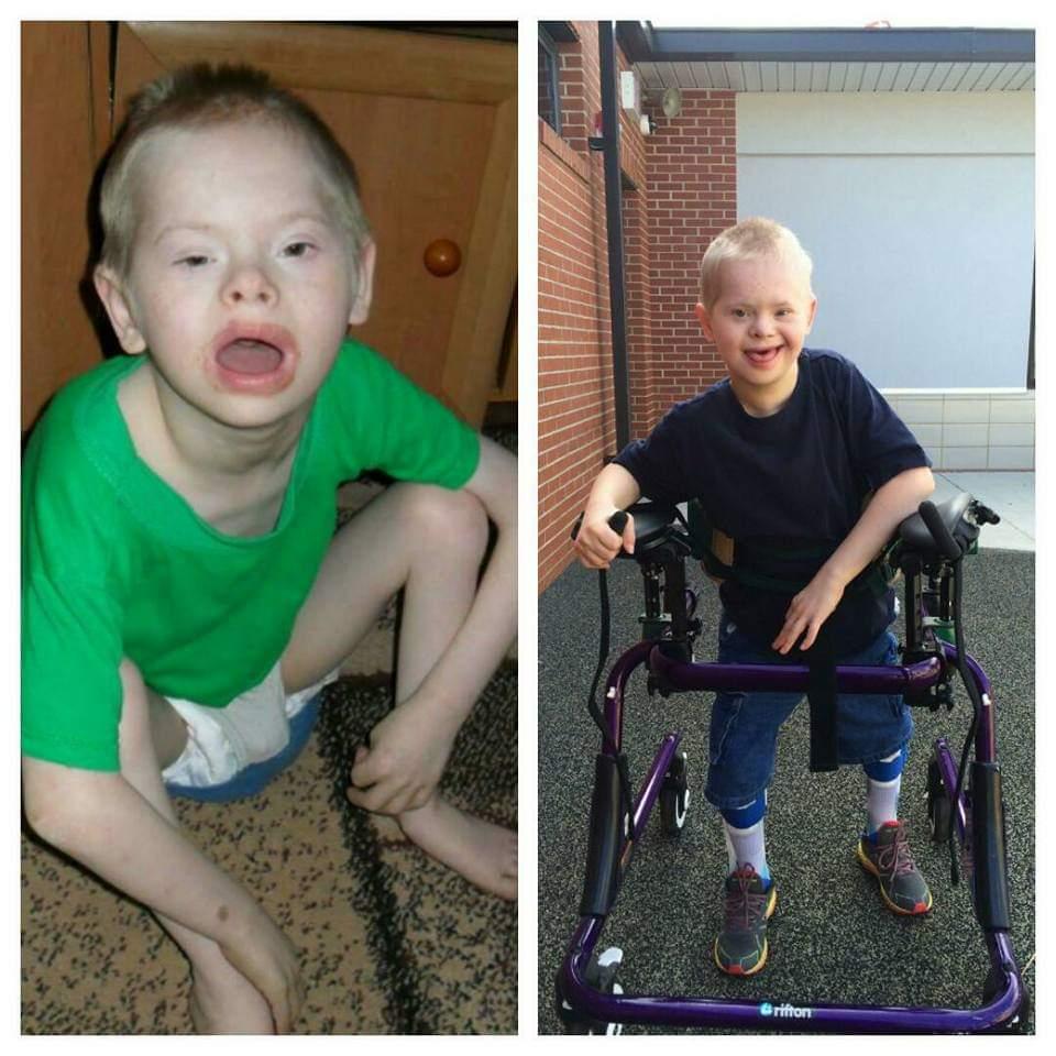 Jeremy, a child with Down syndrome, was adopted by Tina's family. (Courtesy of <a href="https://www.facebook.com/robert.t.osborn">Tina Osborn</a>)