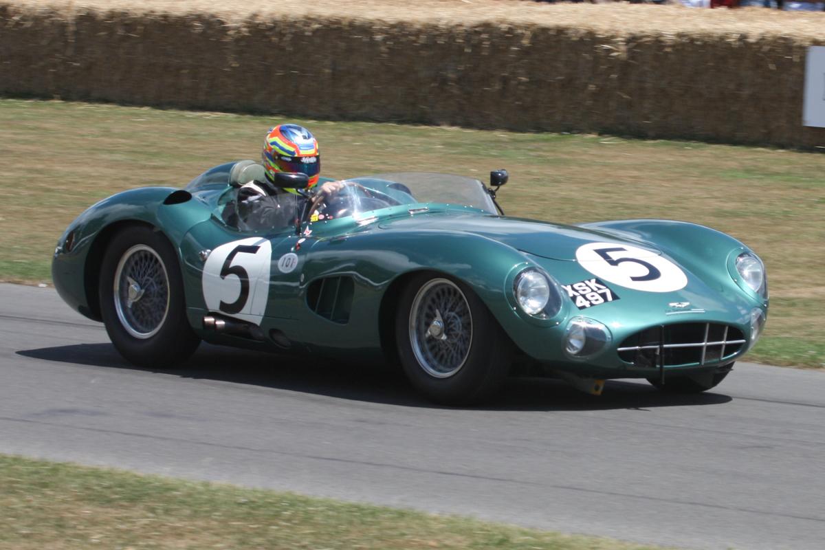 A 1957 Aston Martin DBR1/2 at Goodwood Festival of Speed in July 2009. (<a href="https://commons.wikimedia.org/wiki/File:1957AstonMartinDBR1.jpg">Brian Snelson</a>/CC BY 2.0)