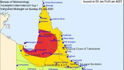 Severe Thunderstorm Warning For Far North Queensland: Tropical Cyclone Expected
