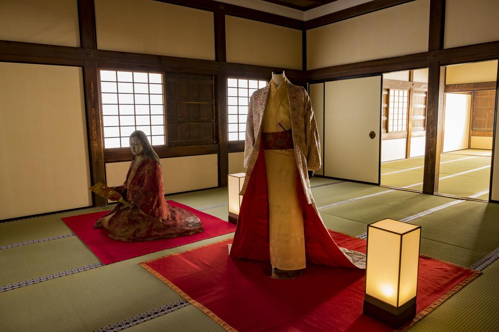 Japan’s national costume, the kimono, is on display in Himeji Castle. (Kit Leong/Shutterstock.com)