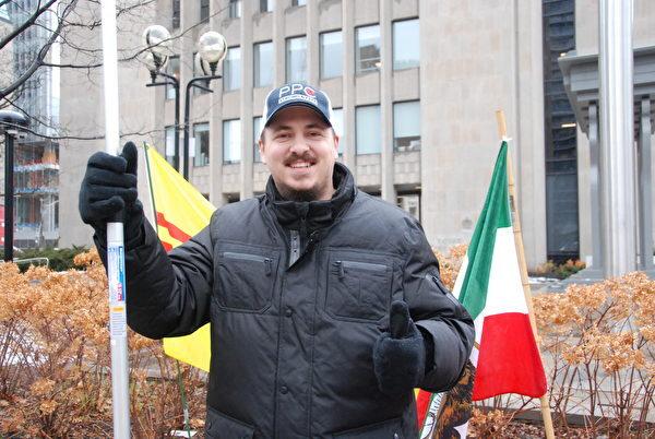 Cody Payant, an accountant from Saskatchewan, said a lot of Canadians "just want to see a fair election." (Michelle Hu/The Epoch Times)