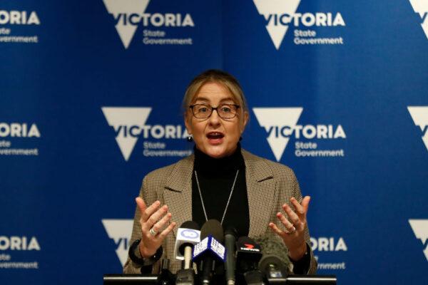 Victorian Minister for Transport Infrastructure, Jacinta Allan speaks to the media in Melbourne, Australia on June 23, 2020. (Darrian Traynor/Getty Images)