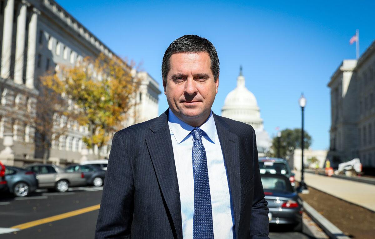 Rep. Devin Nunes (R-Calif.) on Capitol Hill in Washington on Oct. 28, 2019. (Samira Bouaou/The Epoch Times