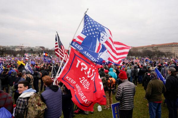 People attend a rally in Washington on Jan. 6, 2021, in support of President Donald Trump. (Carolyn Kaster/AP Photo)