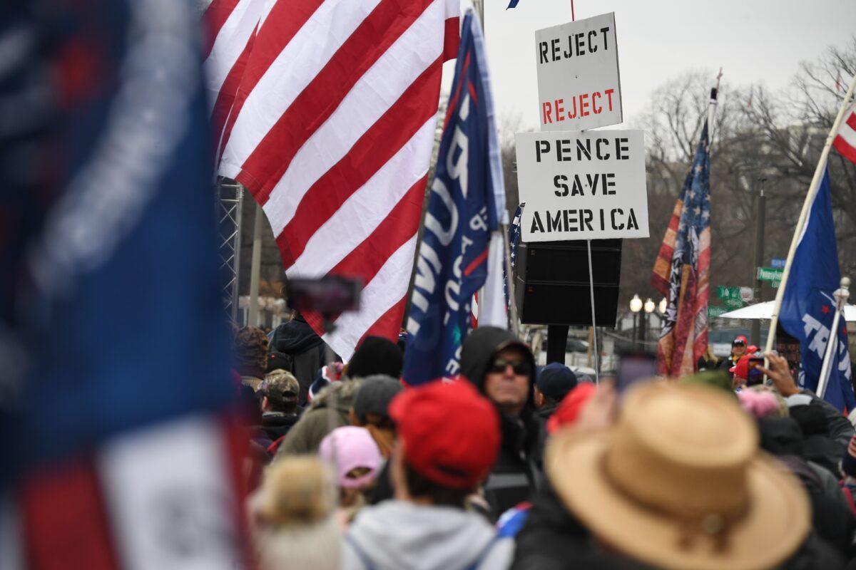 Supporters of President Donald Trump rally in Washington on Jan. 5, 2021. (Saul Loeb/AFP via Getty Images)