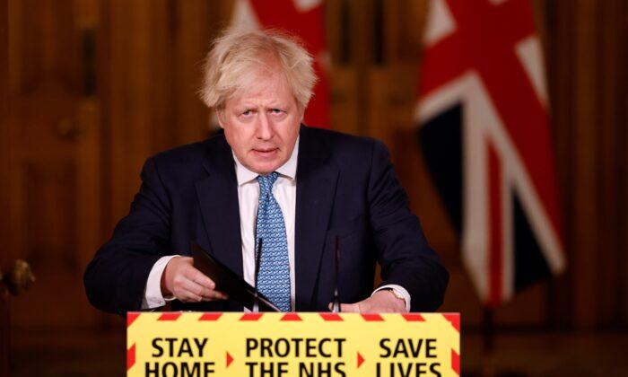 Boris Johnson Says Lockdown ‘Starting to Have an Effect’ in Curbing CCP Virus