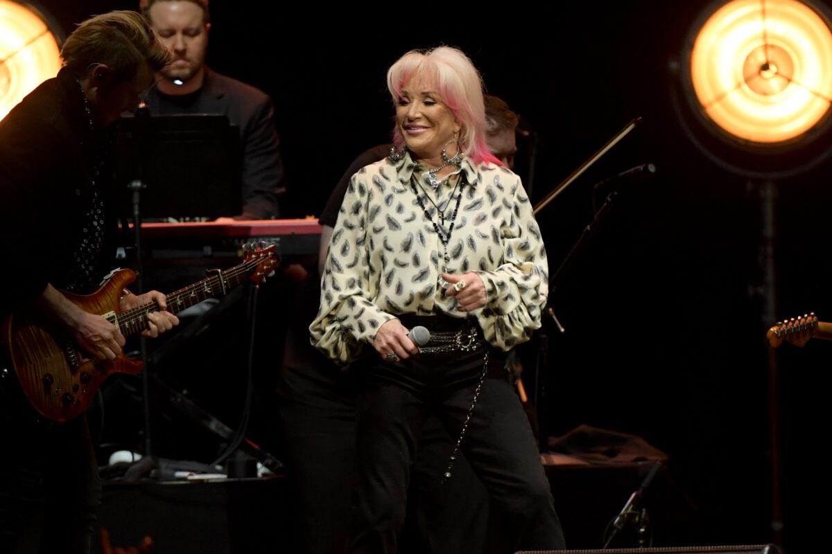 Tanya Tucker performs at All for the Hall: Under the Influence Benefiting the Country Music Hall of Fame and Museum at Bridgestone Arena, in Nashville, Tenn., on Feb. 10, 2020. (Jason Kempin/Getty Images for Country Music Hall of Fame and Museum)