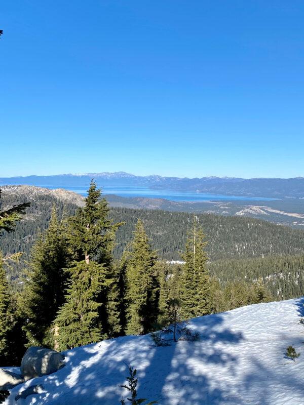 Many ski trails offer views of California's Lake Tahoe, such as this from the Sierra-at-Tahoe Resort. (Courtesy of Margot Black)