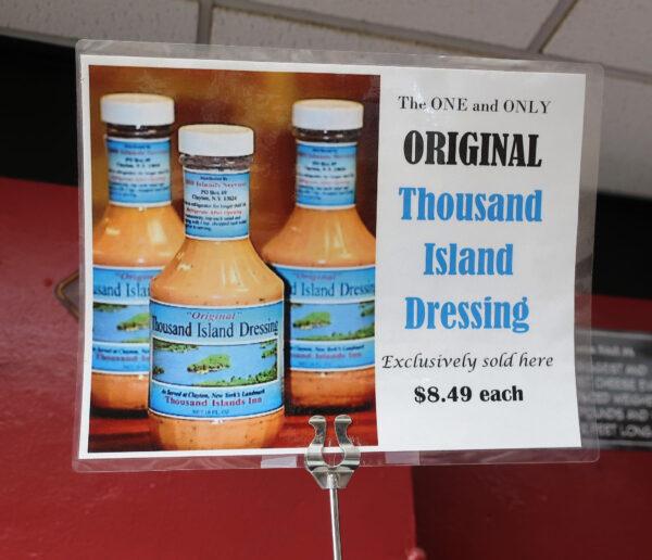 The original Thousand Island dressing is sold exclusively at River Rat Cheese in Clayton, N.Y. (Courtesy of Victor Block)