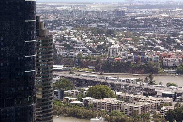 A general view of Brisbane city in Brisbane, Australia on Jan. 11, 2021. (Jono Searle/Getty Images)