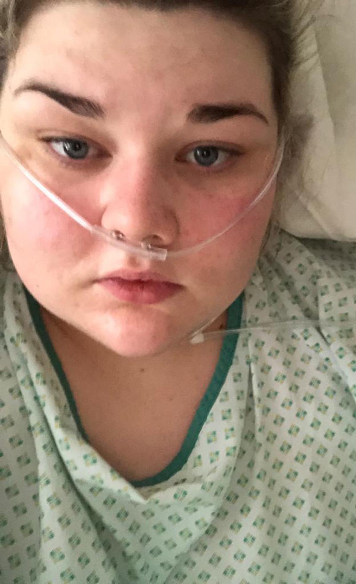Freya Symons after the surgery. (Caters News)