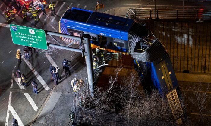 Bus Dramatically Plunges Off Bridge; Driver, Passengers Hurt