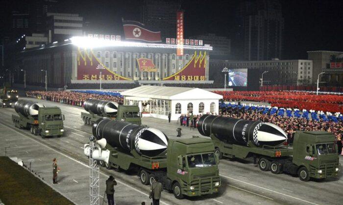 North Korea Reveals New Submarine-Launched Missiles at Parade