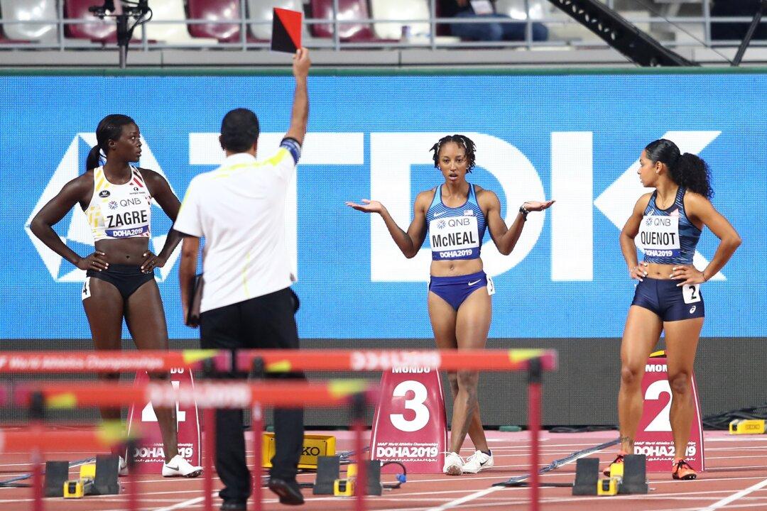 Olympic Hurdles Champion McNeal Denies Testing Positive for Banned Substance