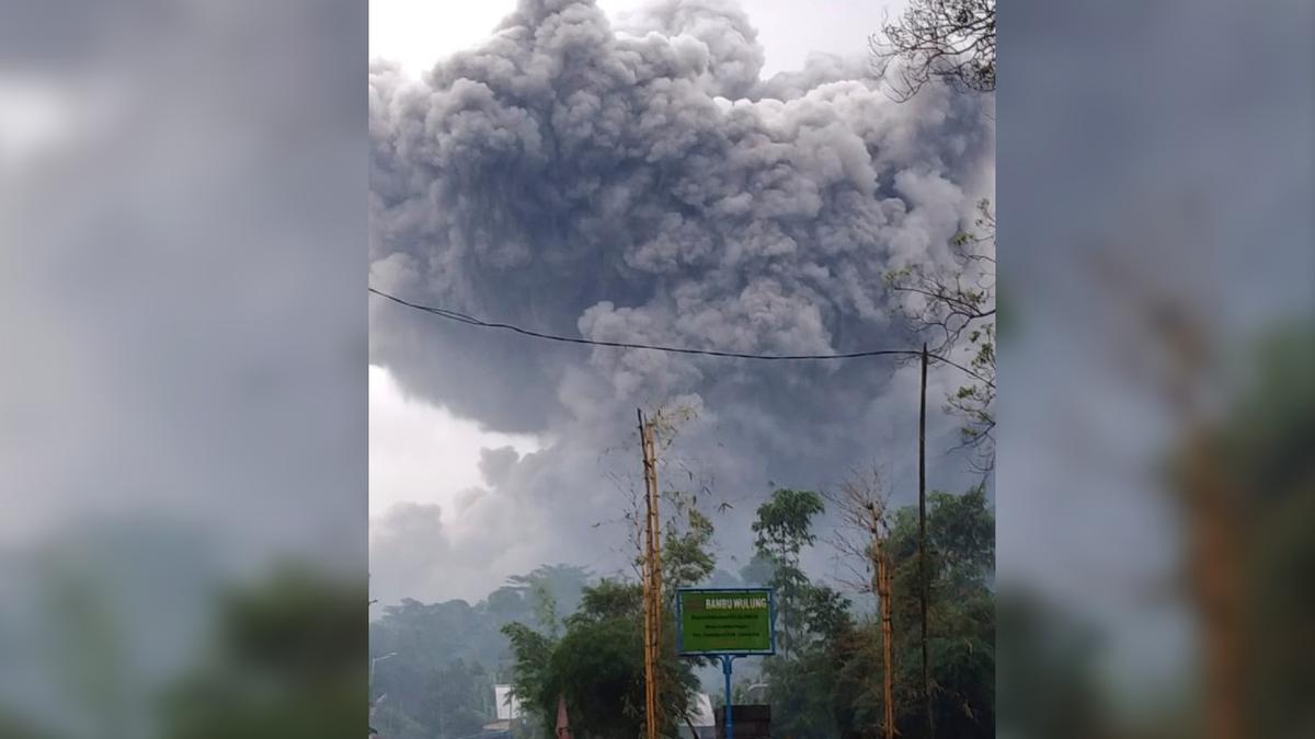 Semeru Volcano on Indonesia's Java Island Spews Hot Clouds