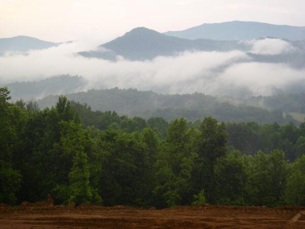A misty morning in the mountains of North Carolina, where Ron Blechner lives. (Courtesy of Ron Blechner)