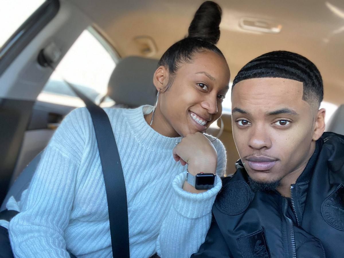 Bria Williams, 26, and her husband, Adrian, 25. (Caters News)