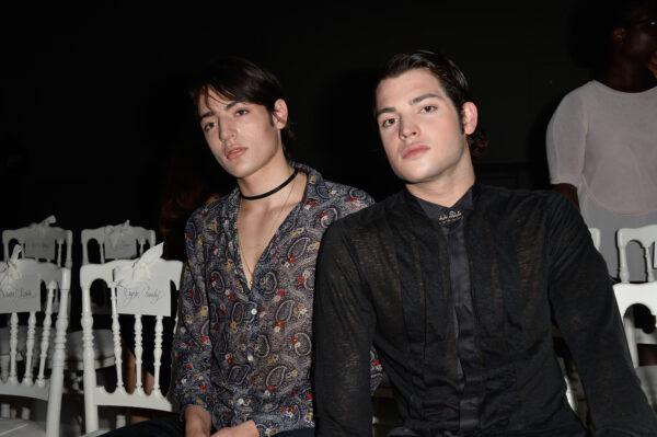 Harry and Peter Brant attend the Giambattista Valli show as part of Paris Fashion Week Haute Couture Fall/Winter 2015/2016 in Paris on July 6, 2015. (Pascal Le Segretain/Getty Images)