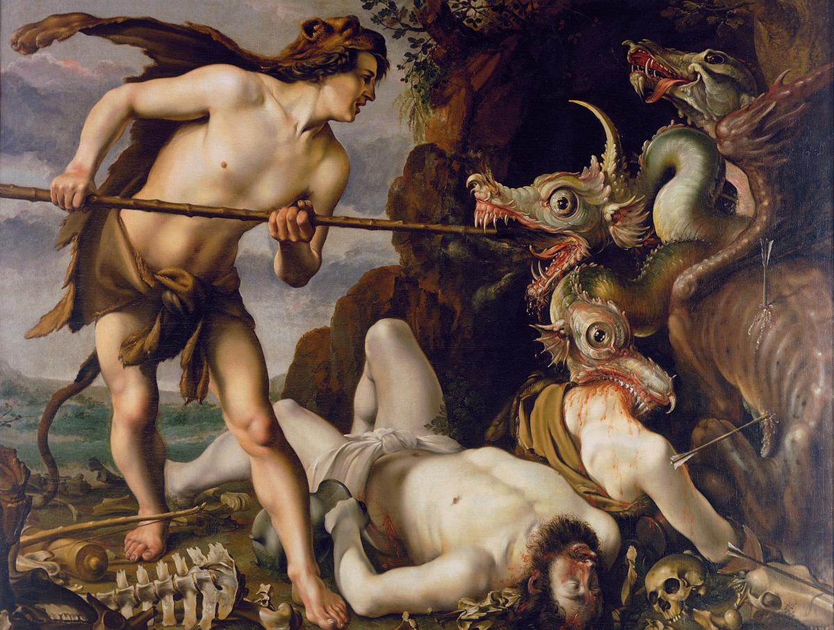 Fearless Cadmus on a Divine Path: ‘Cadmus Slays the Dragon’