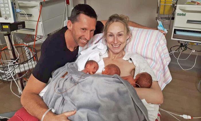 First-Time Mom Gives Birth to Triplets at 44 After Six Years of Trying, Four Miscarriages