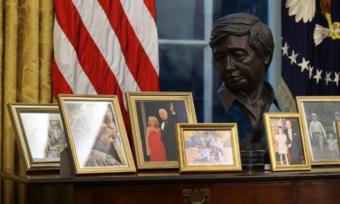 Biden Removes Andrew Jackson Portrait, Churchill Bust, Military Flags in Oval Office Decor Shakeup