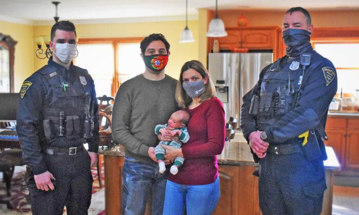 Heroic Officers Reunite With Grateful Parents and Newborn After Emergency Delivery