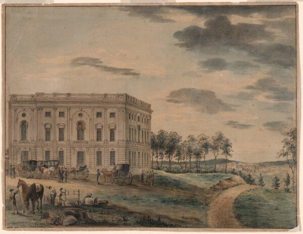 The Capitol Building of Washington, around 1800, which housed the U.S. Senate. (Library of Congress, Prints and Photographs Division)