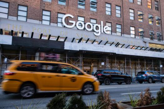 Google’s New York office in lower Manhattan on Jan. 20, 2021. (Chung I Ho/The Epoch Times)