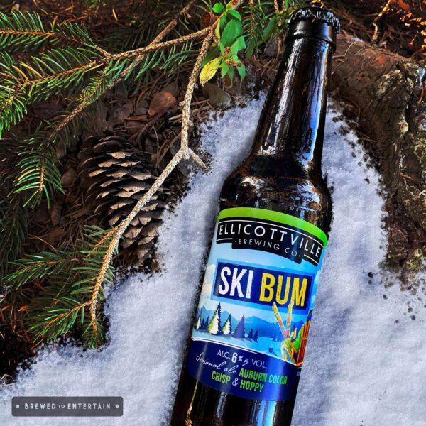 Ellicottville Brewing Co.'s Ski Bum seasonal ale. (Courtesy of Ellicottville Brewing Co.)