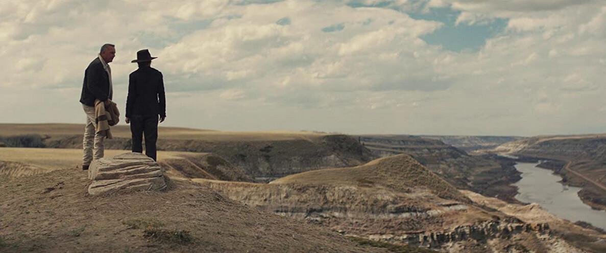 Kevin Costner and Diane Lane in the Dakota Badlands in “Let Him Go.” (Focus Features)
