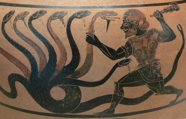 The Hydra proved a mighty foe for Hercules. (J. Paul Getty Museum)