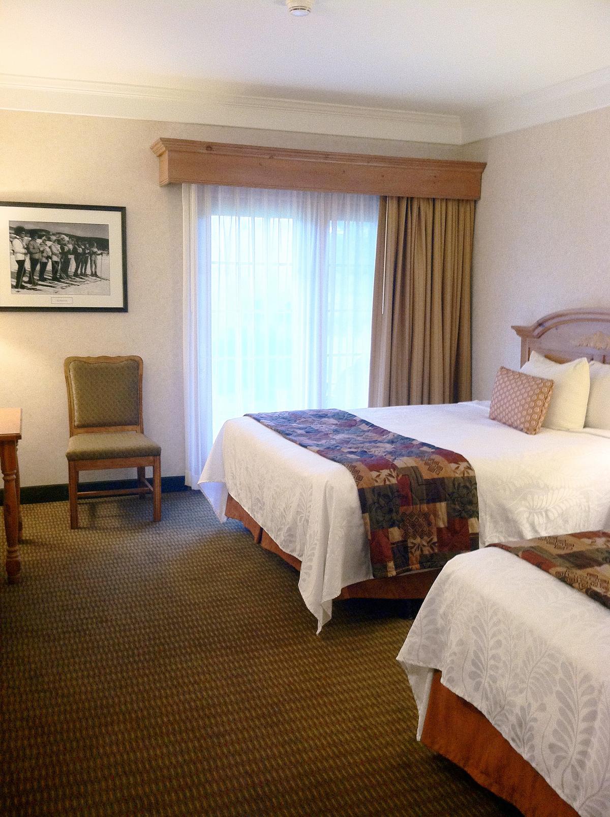 A resort standard room at the Inn at Holiday Valley. (Courtesy of Holiday Valley)