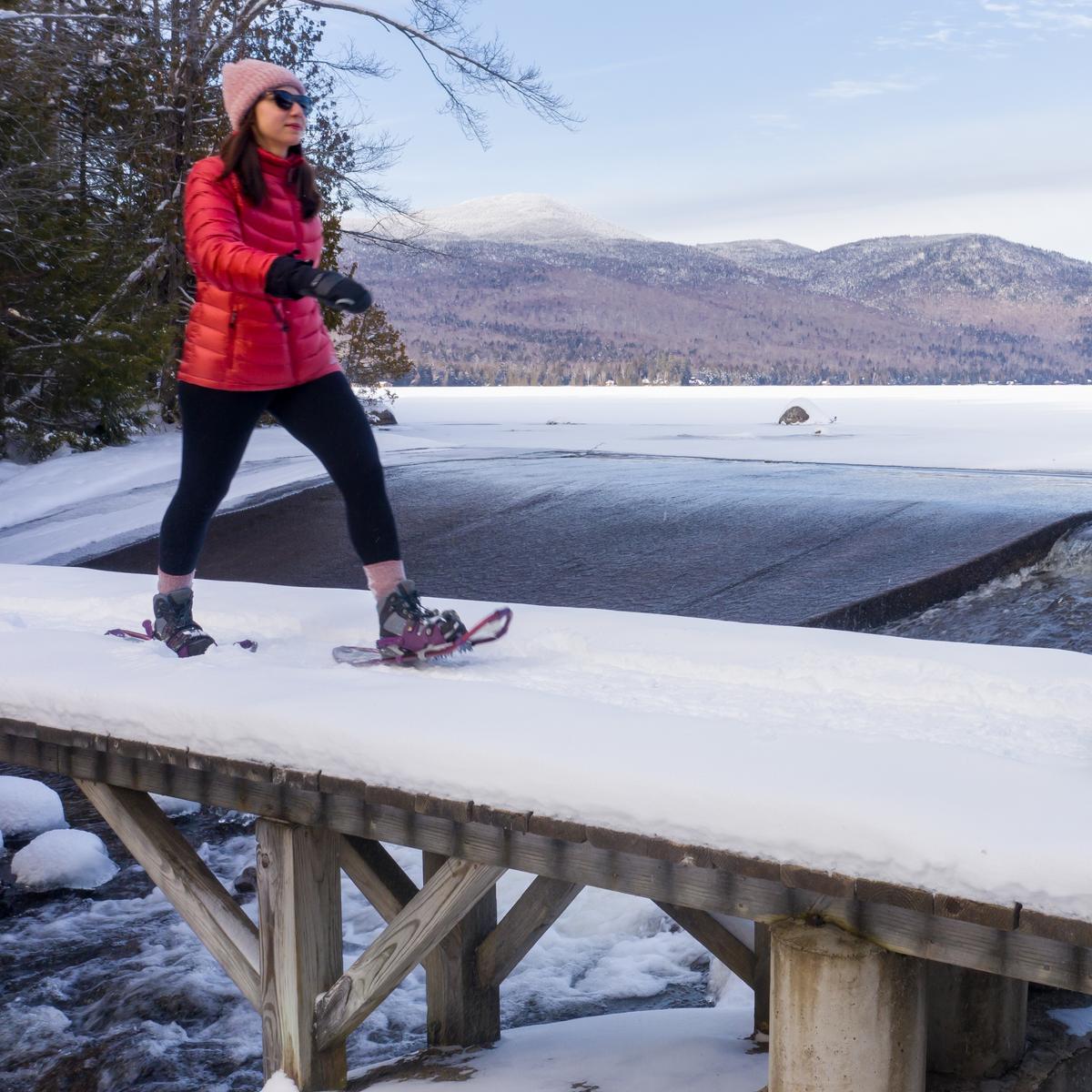 Snowshoeing in Lake Placid, N.Y. (Courtesy of Regional Office of Sustainable Tourism, Adirondacks, NY)