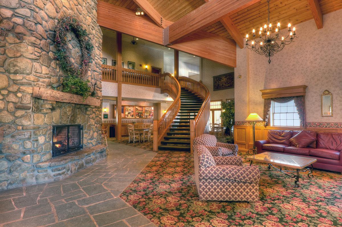 The lobby of the Inn at Holiday Valley. (Courtesy of Holiday Valley)