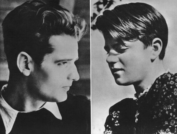 German students Hans Scholl (1918–1943, L) and his sister Sophie Scholl (1921–1943), circa 1940. Both were members of the non-violent White Rose resistance group against the Nazis. After their arrest for distributing anti-war leaflets at the University of Munich, they were convicted of high treason and executed by guillotine. (Authenticated News/Archive Photos/Getty Images)