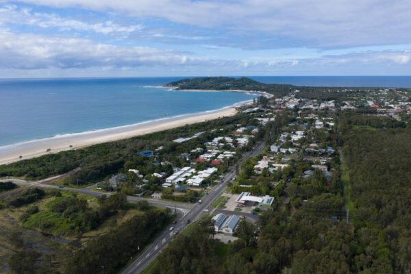 An aerial view of Byron Bay in Byron Bay, Australiaon June 20, 2020. (Brook Mitchell/Getty Images)