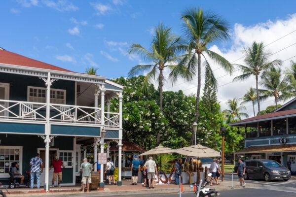  The corner of Hotel Street and Front Sreett in Lahaina, Hawaii. (Felipe Sanchez/Shutterstock)