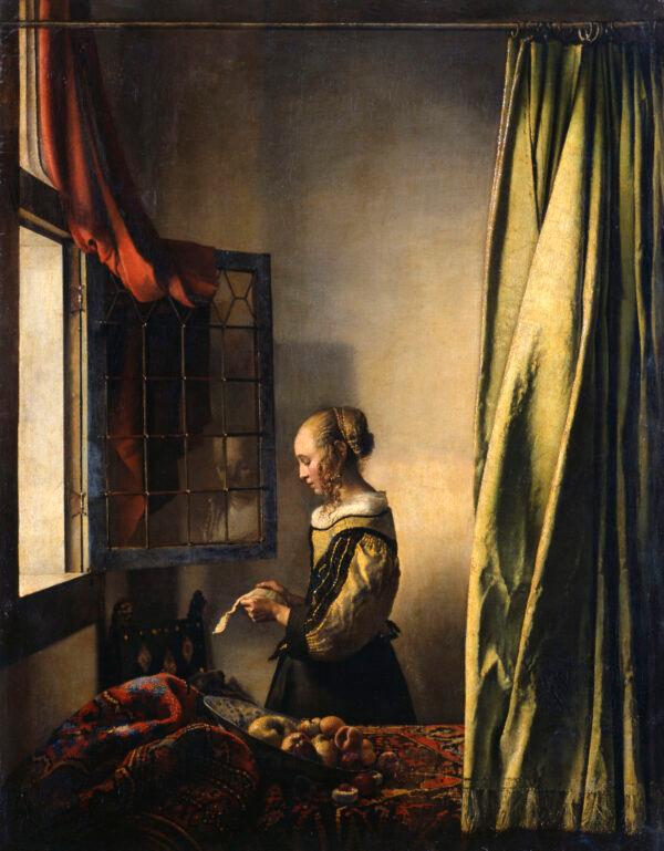 "Girl Reading a Letter at an Open Window," circa 1659, by Johannes Vermeer. Oil on canvas; 32 5/8 inches by 25 3/8 inches. (Klut/Estel/SKD)