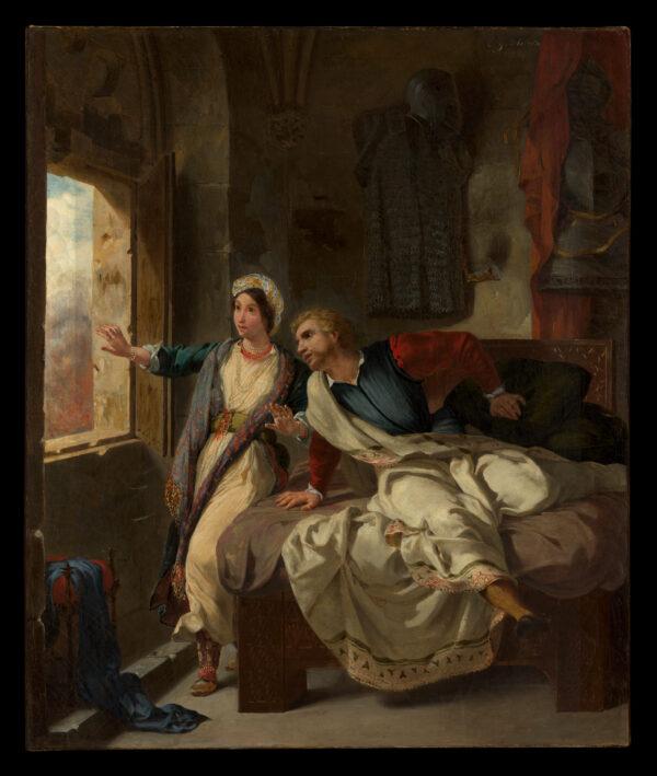 “Rebecca and the Wounded Ivanhoe,” 1823, by Eugène Delacroix. Metropolitan Museum of Art. (Public Domain)